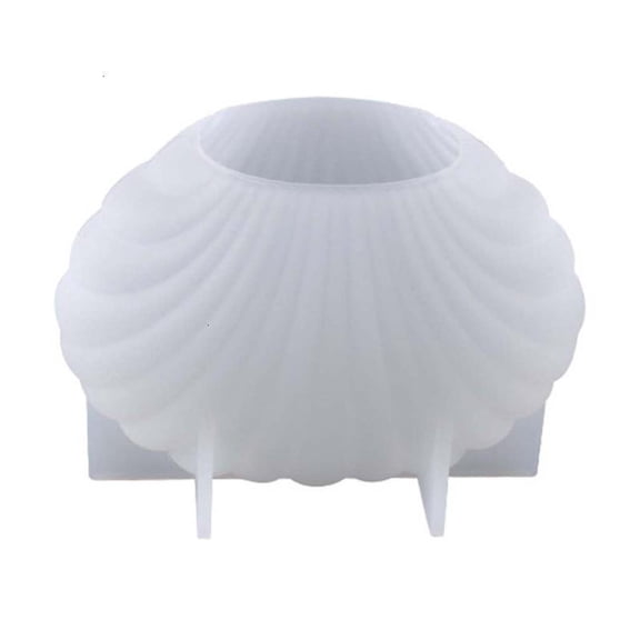 ANXPTIME Silicone Seashell Candle Making Mold Soap Bath Bomb Making Tool 3D Scallop Shape