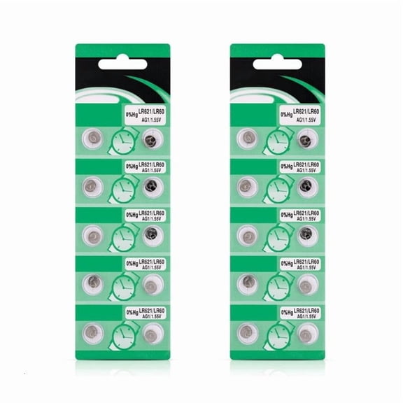 ANXPTIME Solid Metal AG1 LR621 Batteries LR621 Alkaline Button Cell For Office Use