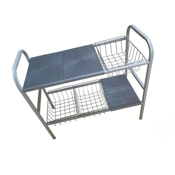 ANXPTIME Space Saving Kitchen Rack Customizable Double Layer Shelf System