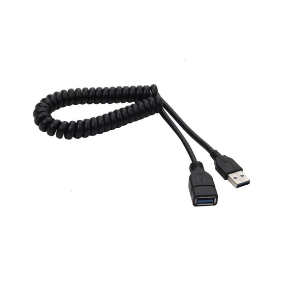 ANXPTIME Spring USB 3.0 Male to Female Data Transfer Connection Cord for Hard Drive