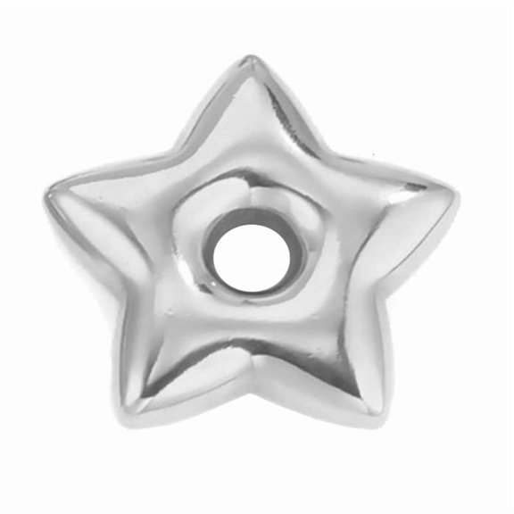 ANXPTIME Stainless Steel Heart Bead Silver Gold Color Spacer Beads DIY Jewelry Making