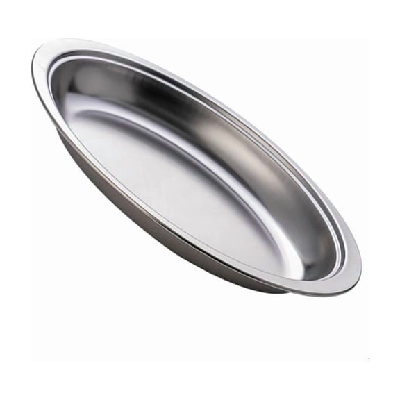ANXPTIME Stainless Steel Oval Plate Steaming Fish Tray Serving Platter for Appetizers