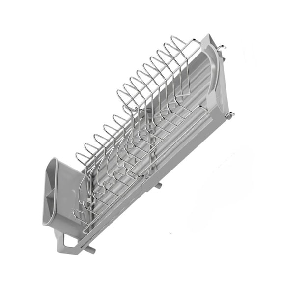 ANXPTIME Sturdy Double Deck Dish Rack Expands From 30cm To 49cm As Needed