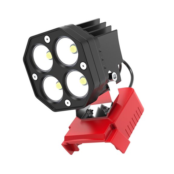ANXPTIME Task Light for Camping and Jobsites Use, Portable 4 LED Work Lamp with 40W 6000LM