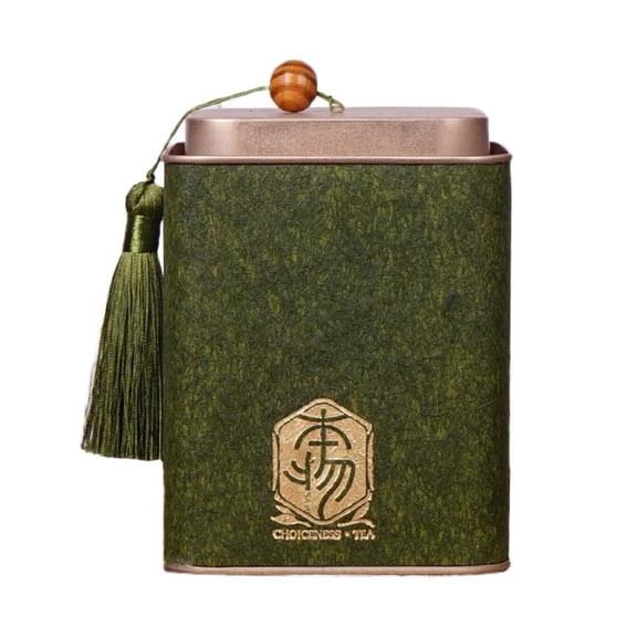 ANXPTIME Tea Box Candy Canister Portable Candy Container Square Sealed Tea Pot