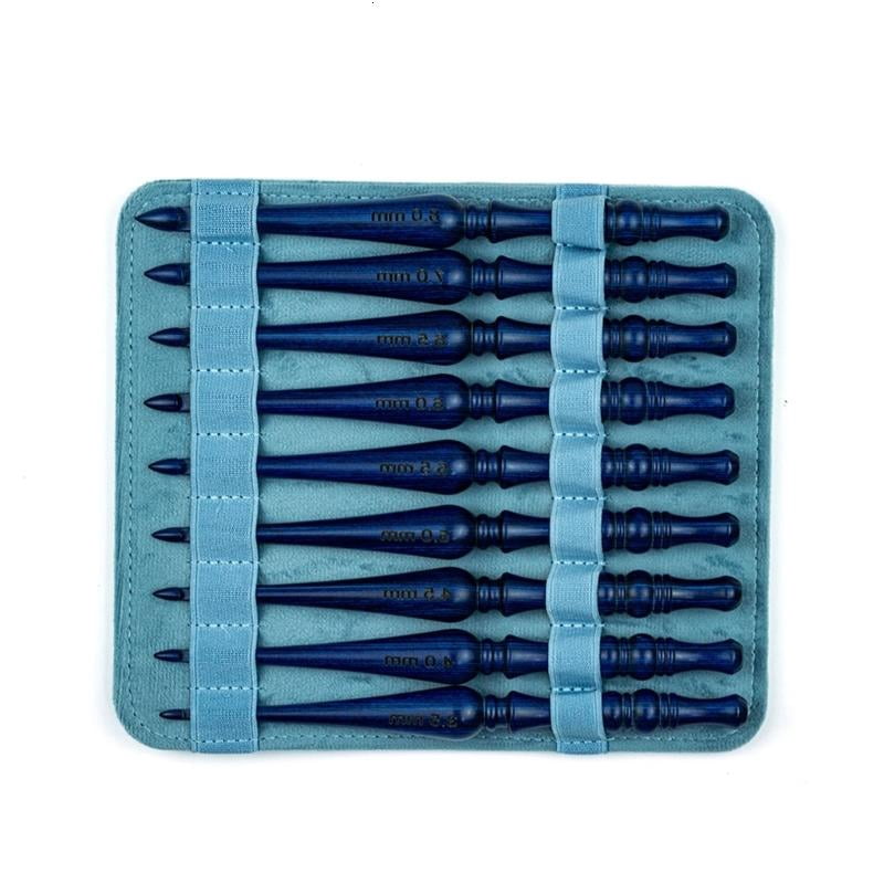 ANXPTIME Traditional Hand Wood Crochet Needle Set With Storage Box
