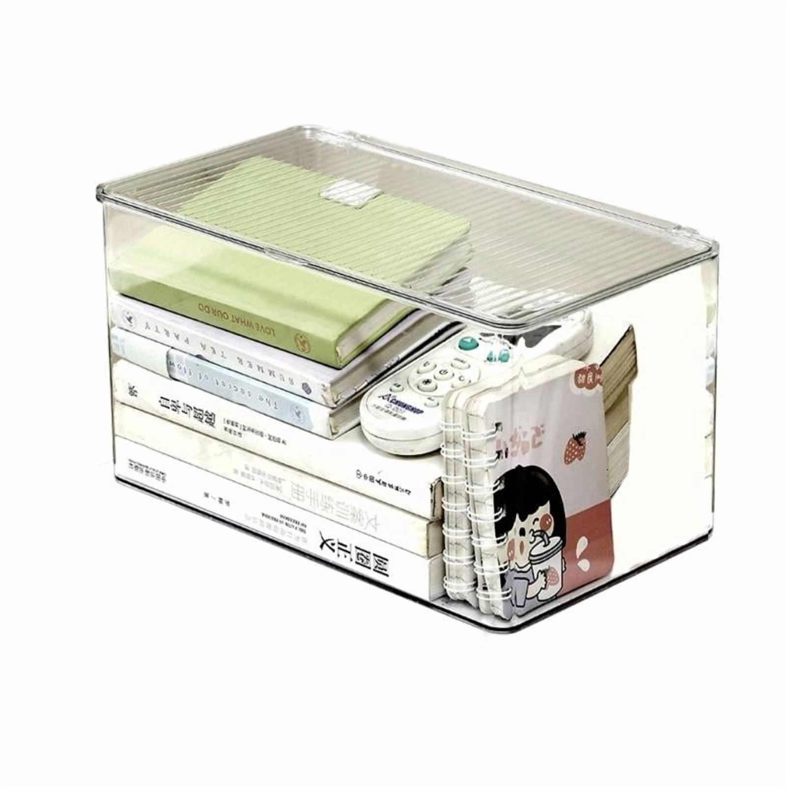 ANXPTIME Transparent Acrylic Desktop Organiser Box Stackable Efficient ...