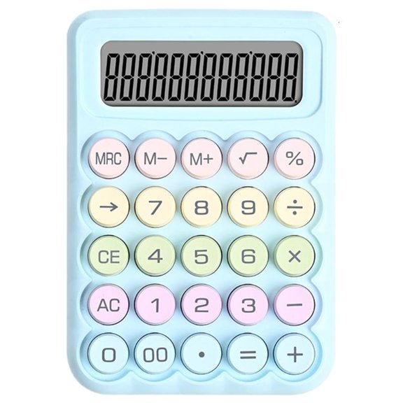ANXPTIME Travel Friendly Mechanical Keypad Calculator Easy Keystrokes Calculator