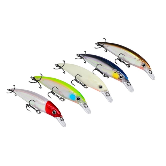 ANXPTIME Trout Walleye Lures Swimbait Minnow Fishing Lures Glow Hard Baits