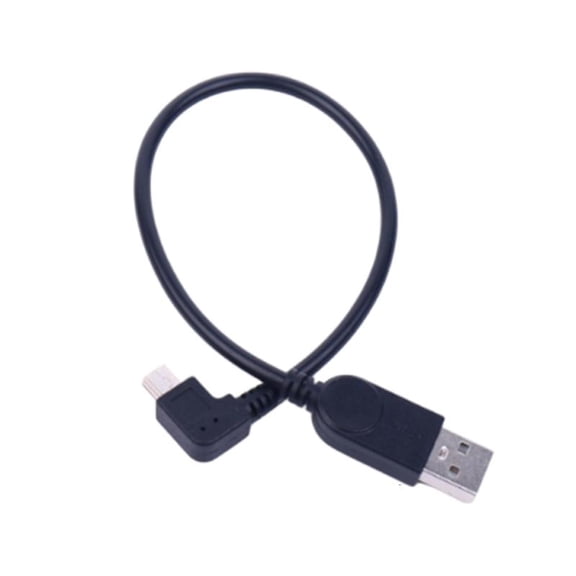 ANXPTIME USB A to Mini USB Right Angle Data Cable Power Wire for Surveillances Cameras