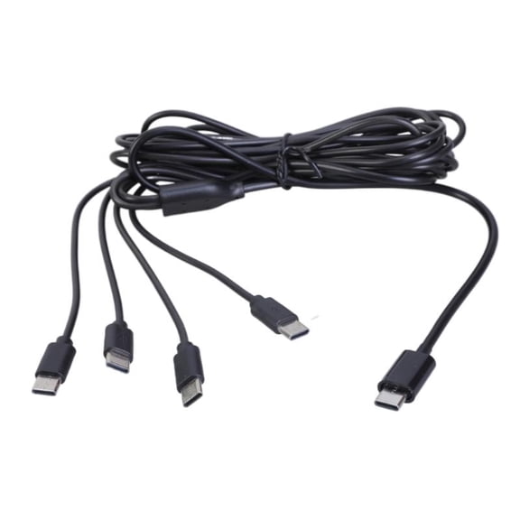 ANXPTIME USB C Male to 4xType C Male Charging Cable Power Wire Line for Mobile Devices