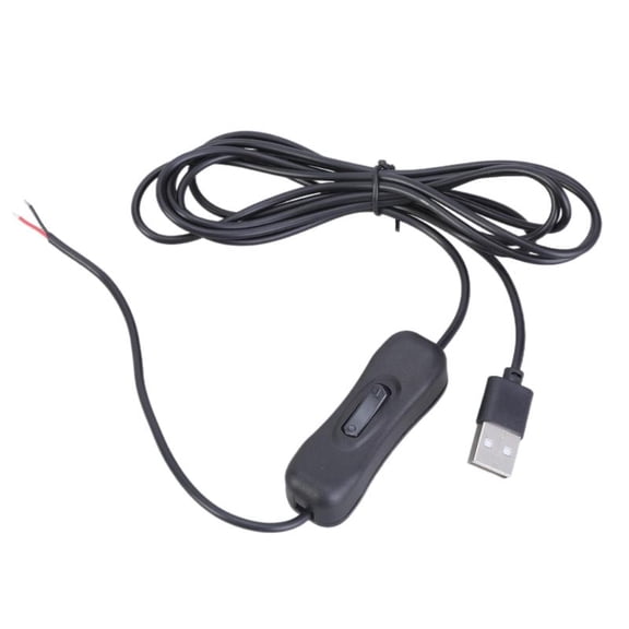 ANXPTIME USB Power Pigtail Cable 5V USB Male to 2 Pin Bare Wire Open End Power Pigtail