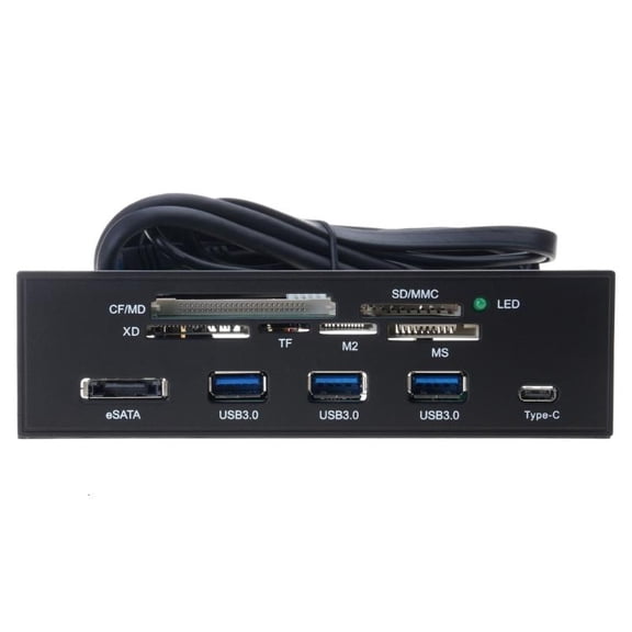 ANXPTIME USB3.0 Fast Speed 5.25in Card Reader Internal Card Reader PC Front Panel