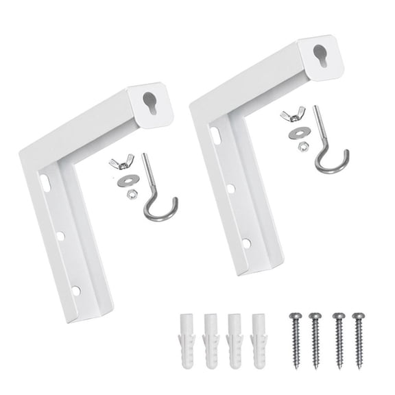 ANXPTIME Universal Projector Screen L-Bracket Wall Hanging Adjustable Extension with Hook