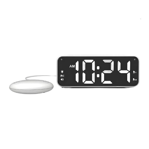 ANXPTIME Vibrating Alarm Clocks for Heavy Sleepers Loud Alarm Clock with Bed Shaker