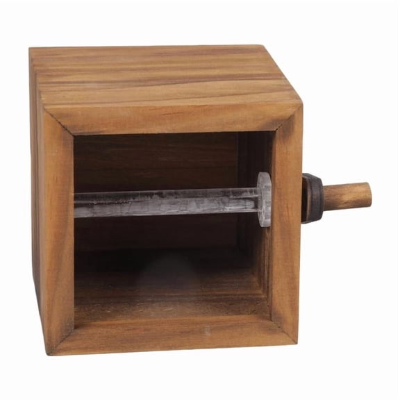 ANXPTIME Vintage Wooden Photo Album With Lighted Hand Crank Photo Flipbook for Couple