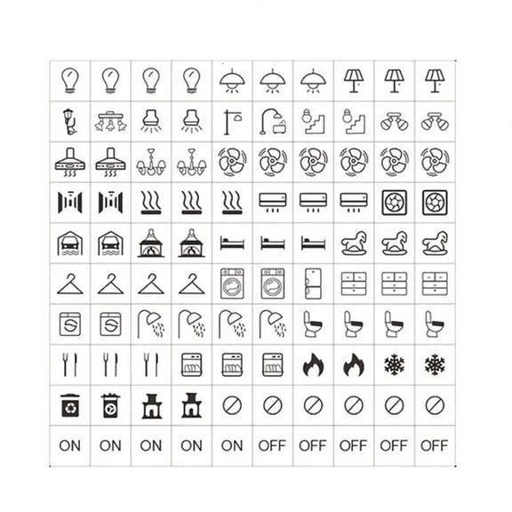ANXPTIME Waterproof Switchs Panel Labels for Kitchen Home Light Switchs Label Sticker