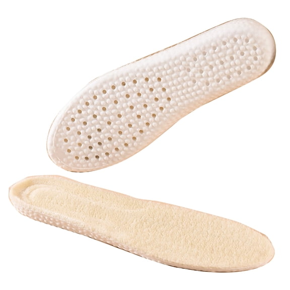 ANXPTIME Winter Warm Plush Insoles Archs Support Soft Feet Insoles Boot Inserts Cushions Shock-absorbing Breathable Shoes Pad