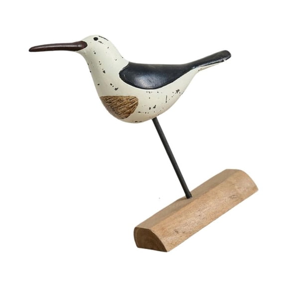 ANXPTIME Wooden Sea Birds Statues Coastal Decors,Seagulls Figurine Nauticals Home Decors