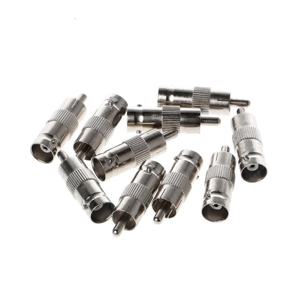ANXPTIME 10 Pcs BNC Female Jack to RCA Male Plug Coax Cable Adapters