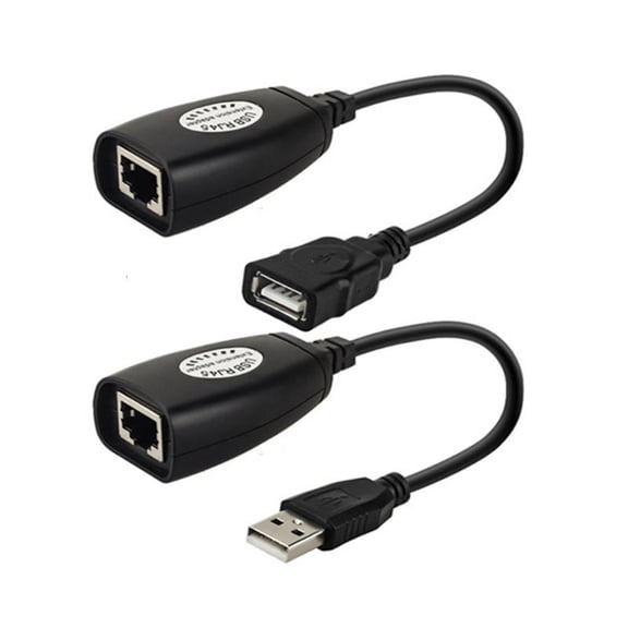 ANXPTIME 1Pair USB to Rj45 Ethernet Lan Cable Adapter Networking Cable 50M Distance
