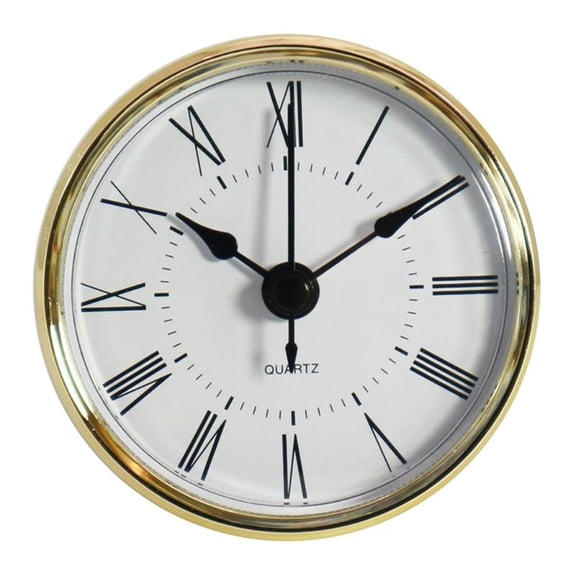 ANXPTIME 70 mm Wall Quartz Clock Fit-up Roman Numeral Mounting Diameter 2.4 inch/ 61mm