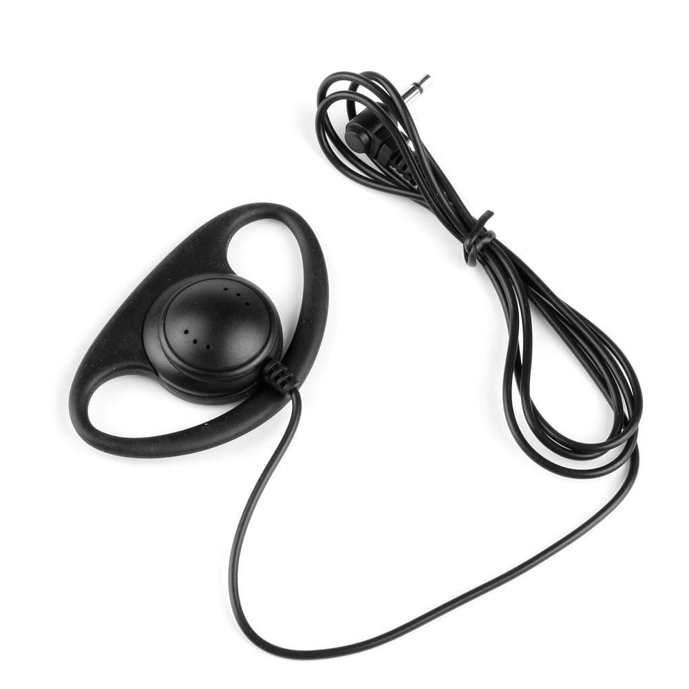 ANXPTME 3.5mm DShape Jack Listen Only Earpiece Headset For Two Way Radios Walkie Radio