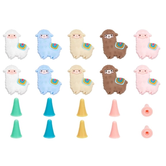 ANXPTME 30PCS Knitting Needle Stoppers Needle Point Protectors Needle Tip Stoppers