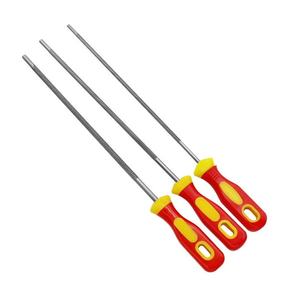 ANXPTME 3pcs Carbon Steel Chainsaw Sharpening File Woodworking Chain Files Sharpener