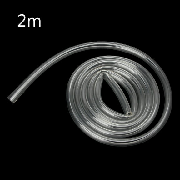 ANXPTME 6.56 Ft High Pressure Braided Clear PVC Vinyl Tubing Flexible Vinyl Tube, Heavy