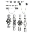 thumbnail image 1 of ANXPTME 8pcs Cardigan Brooches Sweater Shawl Clips Multi Type Charm Brooch Pins Clip, 1 of 6