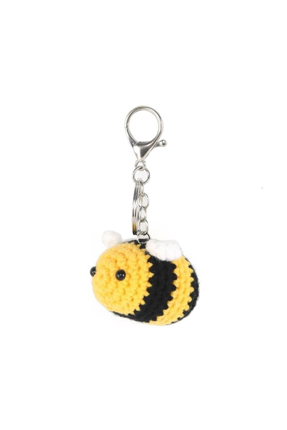 Bees Keychain 3D Bumblebees Pendant Keyring Cute Car Keyring Charm Handmade