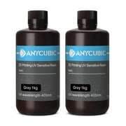 ANYCUBIC 405nm UV Resin For LCD 3D Printer High Precision Quick Curing Liquid Bottle Printing MaterialGray 2kg