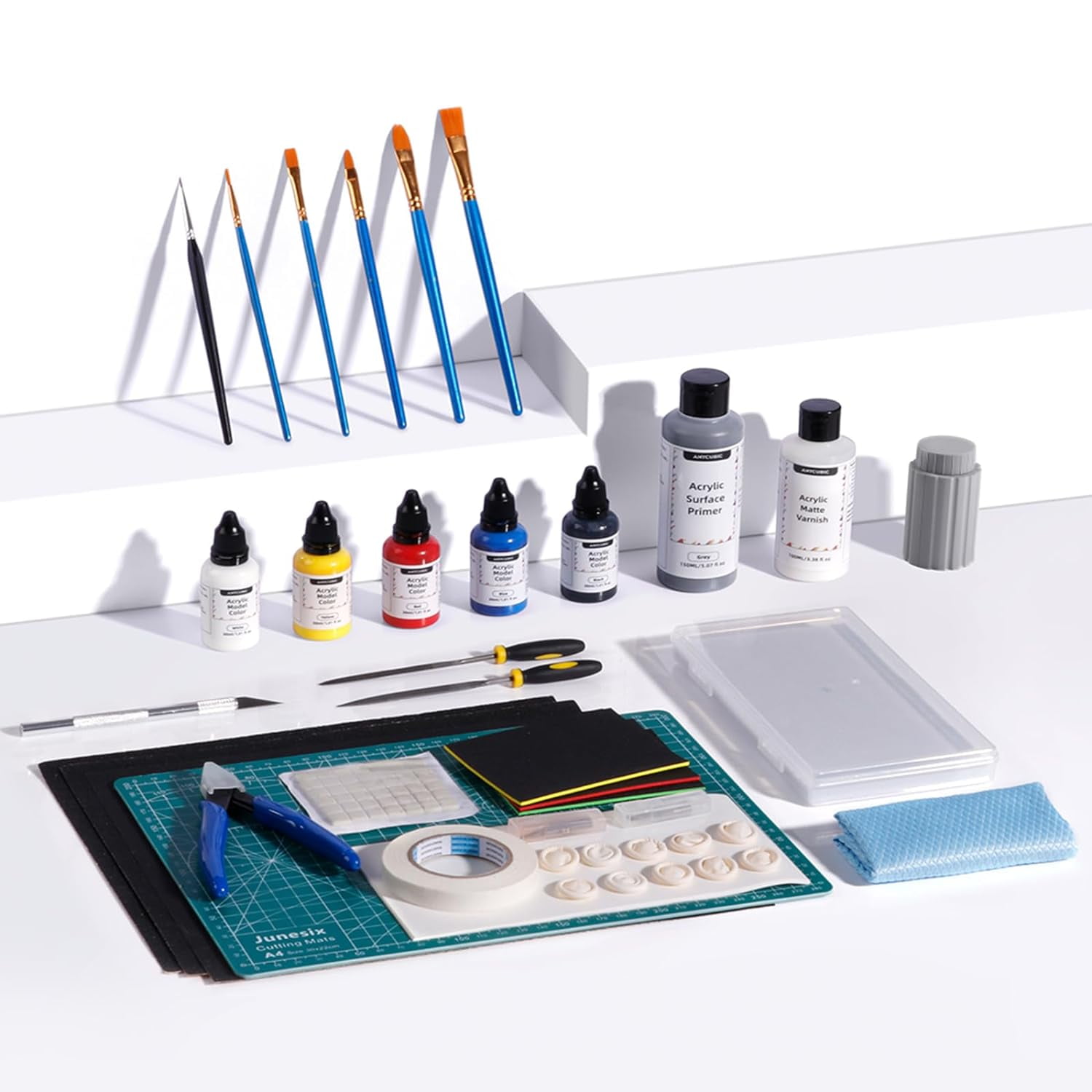 ANYCUBIC Multifunctional 3D Models Painting Set, 5 Colors Acrylic Paint