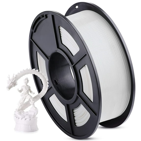 ANYCUBIC PLA 3D Printer Filament, 3D Printing PLA Filament 1.75mm Dimensional Accuracy +/- 0.02mm, 1KG Spool (2.2 lbs), White