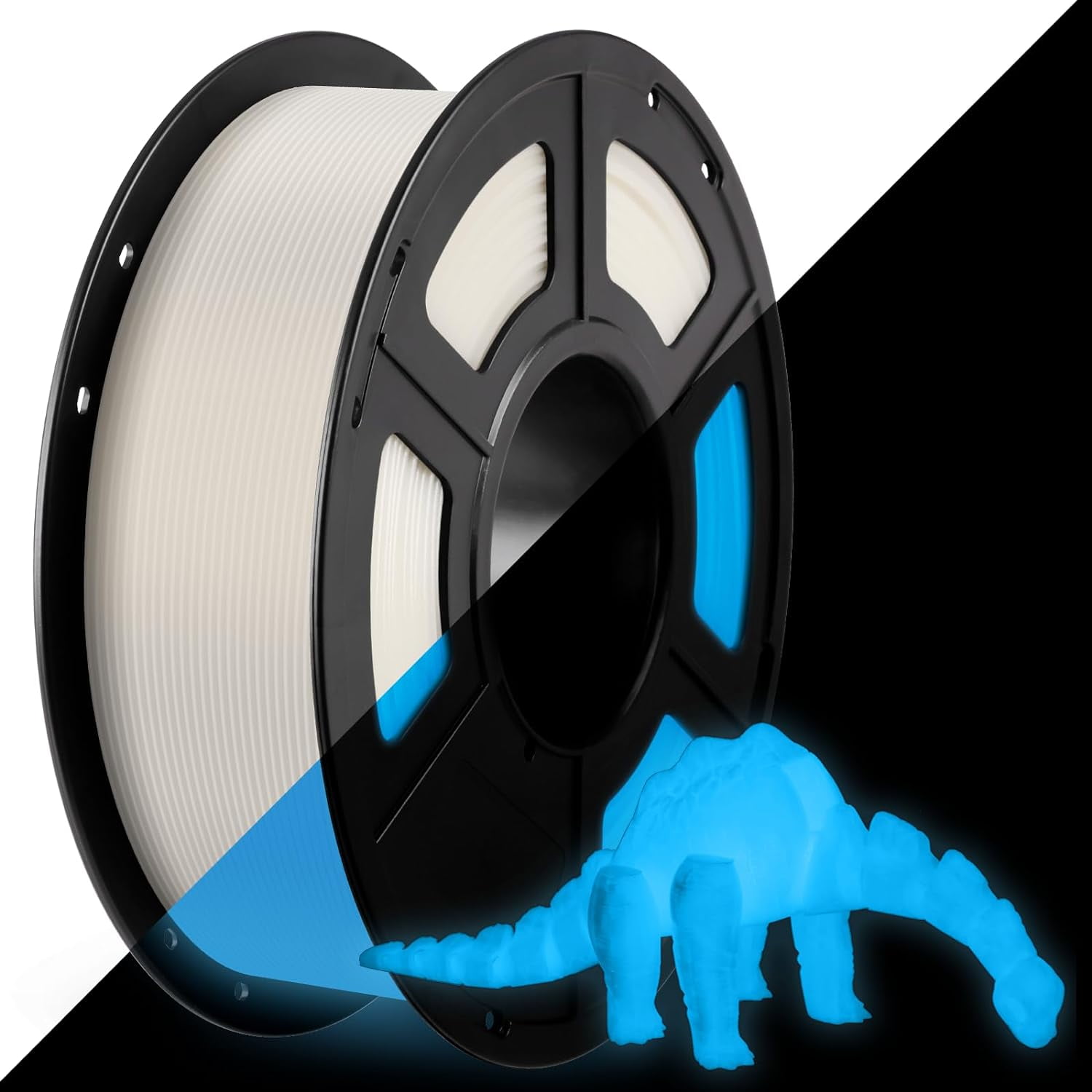 ANYCUBIC PLA 3D Printer Filament, Glow in The Dark, 3D Printing PLA Filament 1.75mm Dimensional