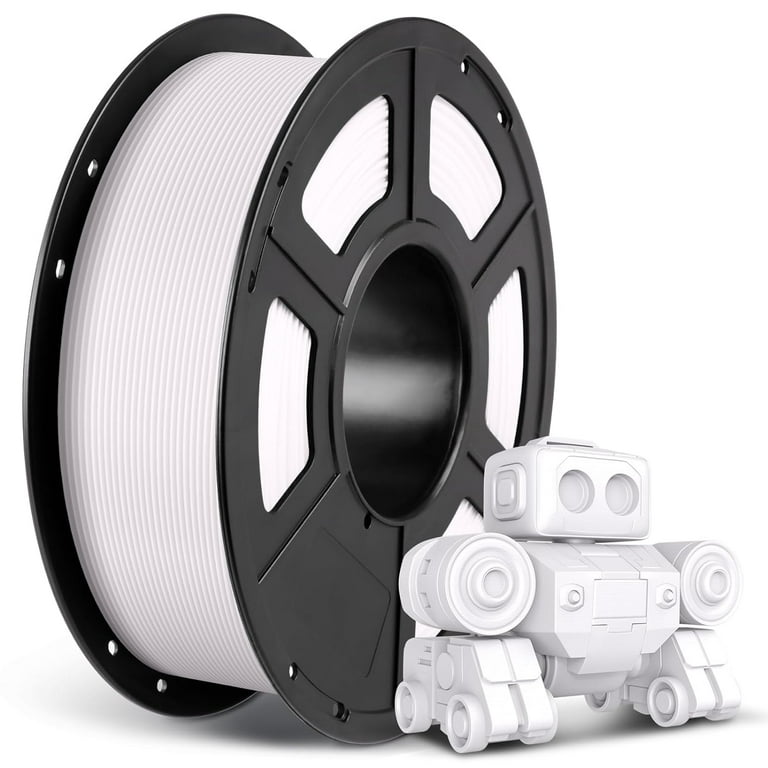 ANYCUBIC Silk Filament, Clog-Free Shiny 3D Printing PLA Filament 1.75mm  Dimensional Accuracy +/- 0.03mm, 1KG Spool (2.2 lbs), Silk White 