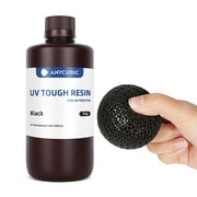 ANYCUBIC Tough Resin, 3D Printer Resin with High Precision and High Toughness, 365-405nm Fast Curing 3D Resin for 4K 8K LCD/DLP/SLA 3D Printing (Black, 1kg)