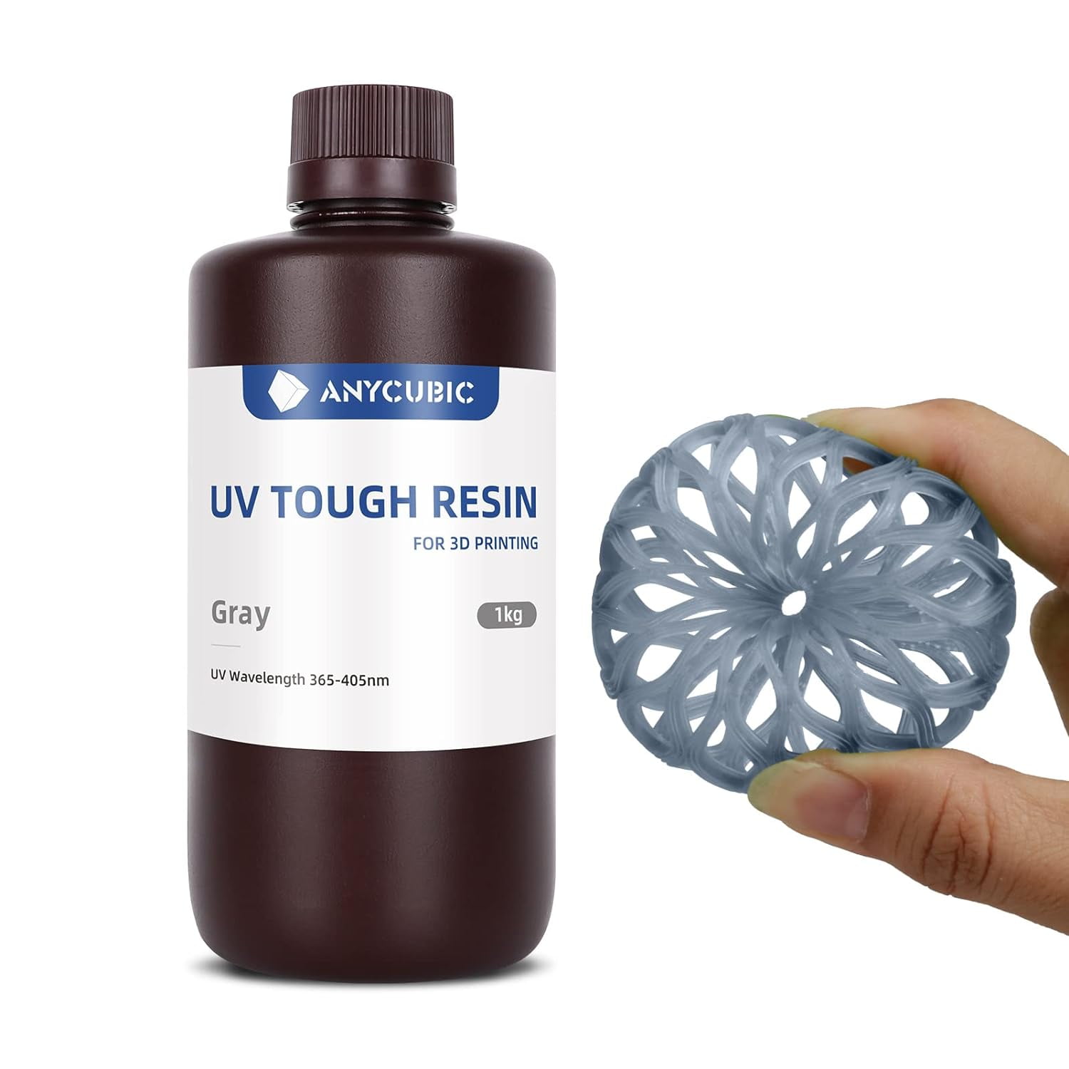 Buy 5 Pay 3】ANYCUBIC UV Resin HD Grey 3D Printing 1KG 405nm Sensitive Resin