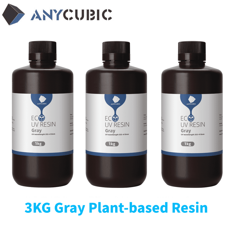 ANYCUBIC UV PlantBased Rapid Resin, 3D Printer Resin with Low Odor and Safety, 405nm with High