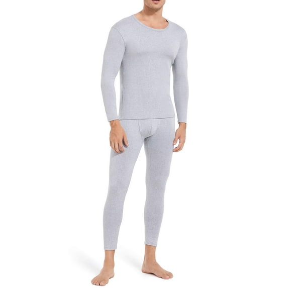 ANYFIT WEAR Long Johns Thermal Underwear Set for Men Lightweight Cozy Warm Base Layer Tops and Bottom PJ Sets