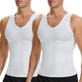 thumbnail image 1 of ANYFIT WEAR Men V-neck Body Shaper Vest Sleeveless Shirts Slimming Undershirts Tummy Control Tank Top, 1 of 6