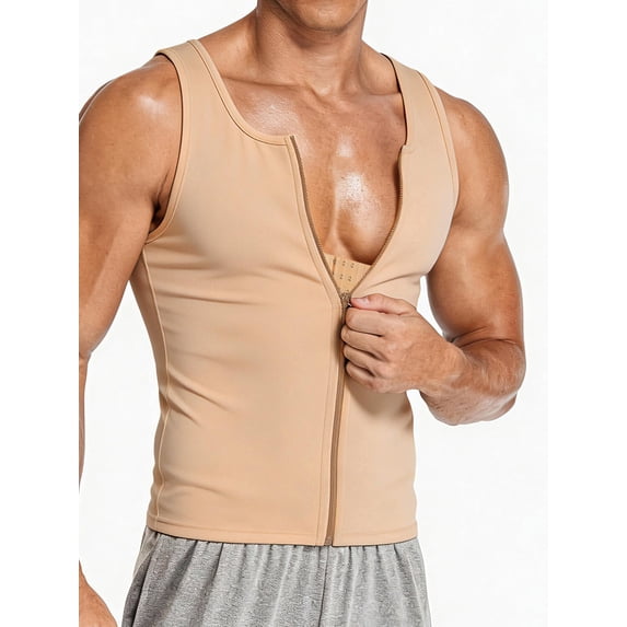 ANYFIT WEAR Men Waist Trainer Shirt Sauna Suit Gym Exercise Sweat-Boosting Workout Tank Top Tummy Control Body Shaper Vest