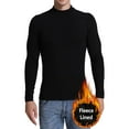 thumbnail image 1 of ANYFIT WEAR Men's Fleece Lined Mock Turtleneck Long Sleeve T Shirt Undershirt Top Thermal Pullover Sweater For Cold Weather, 1 of 7