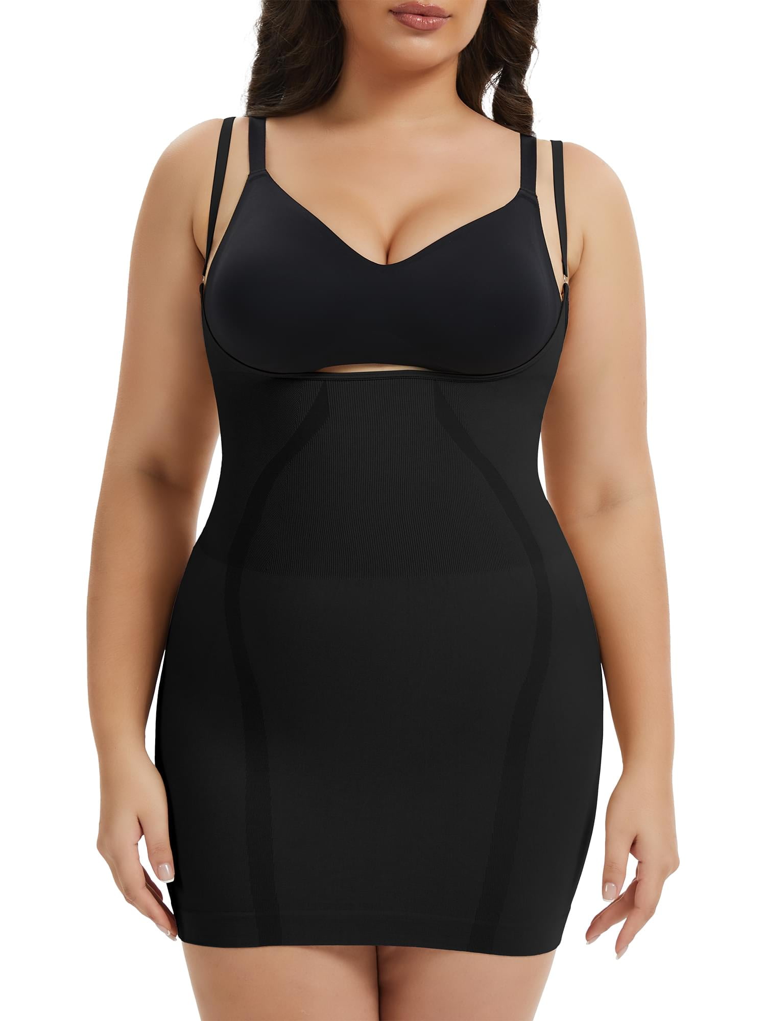ANYFIT WEAR Plus Size Shapewear Slip Dress for Women Under Dress Tummy Control Slip Dress Body Shaper Cami Dress - Walmart.com ANYFIT WEAR Plus Size Shapewear Slip Dress for Women Under Dress Tummy Control Slip Dress Body Shaper Cami Dress - Walmart.com