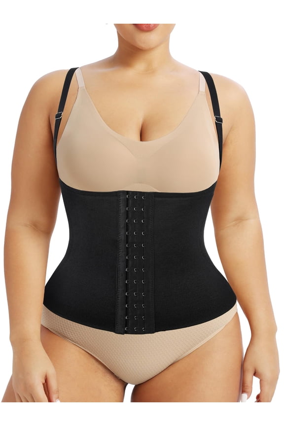 Plus Size Waist Trainer Vest for Women Shapewear Corset Body Shaper Tank Top with Adjustable Straps