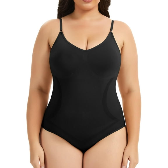 ANYFIT WEAR Plus Size Women's Shapewear Bodysuit Tummy Control Full Body Shaper Sculpting Snatched Waist Body Suit
