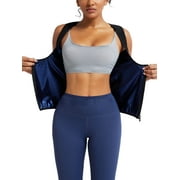 ANYFIT WEAR Sauna Suit for Women Waist Trainer Vest Sweat Tank Top Body Shaper with Zipper