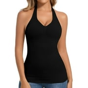 【usagi】HALTER HIGH NECK CAMISOLE TOPS Shop Women's Halter Camis Tops in Various Styles and Colors Online