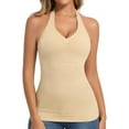 thumbnail image 1 of ANYFIT WEAR Shapewear Camisole with Built in Bra Compression Halter Tops for Women Tummy Control Body Shaper Tank Top, 1 of 8